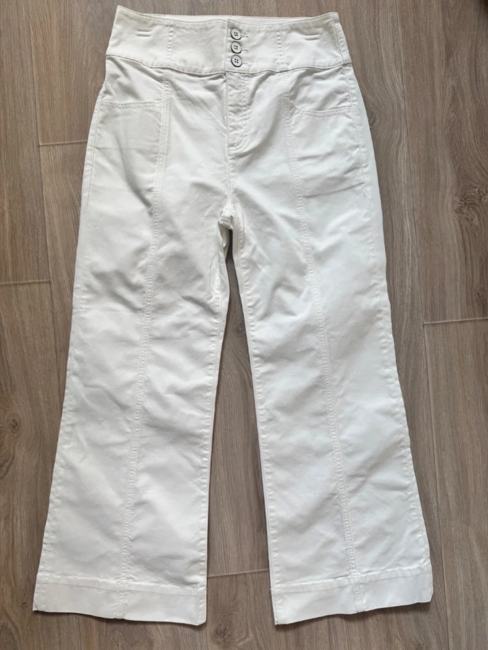 New Without Tags KATE SPADE, Chino Med Weight Wide Leg Pants, Sizes 26, 27, 28